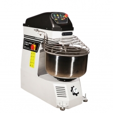Area of Use; Bakery products, Bakery, Baklava and Patty Technical Feature 10 kg to 25 kg kneading flour so total 40 kg with water. It has double cycle (Slow and Fast). It can kneads dough just 12 minute. It has 24 V command panel, Poly-V strap. Cauldron, anchor and knife has 304 quality stainless material. You can easily move machine with wheels also It works quiet and no vibration. 2 year guaranteed, CE norm suitable.

asd
